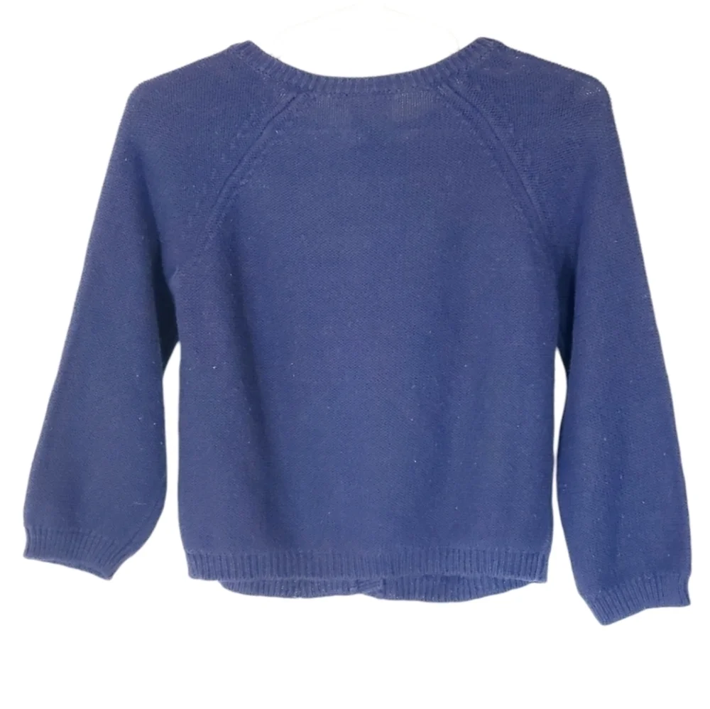 K1273 * Gymboree Girls Cable Knit Button Cardigan Blue Size 2T
